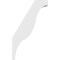 Ekena Millwork 3 1/2-in. W x 18-in. D x 30-in. H Funston Architectural Grade PVC Knee Brace BRCP035X18X30FST - alternate 2